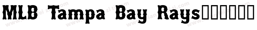 MLB Tampa Bay Rays字体转换